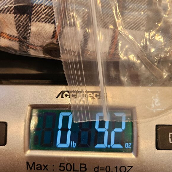 Croft & Barrow Shirt Plaid Flannel Cotton Mens L Button Blue White casual dad - Picture 14 of 14